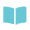 Open blue book icon representing dental education or patient information materials